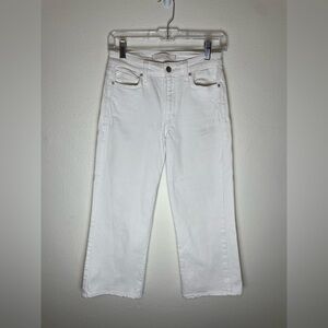 Joe’s Jeans The Wyatt High Rise Retro Crop Cropped White Jeans